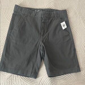 Old Navy Boys Charcoal Flat Front Shorts